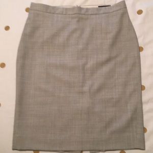 J Crew Gray Pencil Skirt